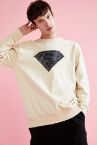 Superman Lisanslı Oversize Fit Bisiklet Yaka Uzun Kollu Sweatshirt