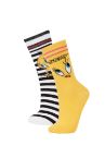 Короткие носки с лицензией Looney Tunes для женщин, 2 пары