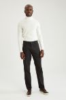 Regular Fit Yün Görünümlü Chino Pantolon