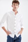 Slim Fit Basic Uzun Kollu Gömlek