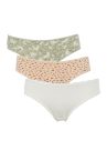 Fall In Love 3'lü Basic ve Desenli Bikini Külot