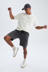 Regular Fit Kargo Cepli Bermuda Şort