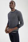 Slim Fit Bisiklet Yaka Uzun Kollu Basic Tişört
