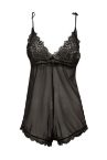 Romantik Desenli Dantelli Triangle Bodysuit
