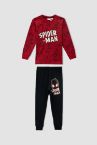Erkek Çocuk Spider Man Lisanslı Uzun Kollu Pijama Takım