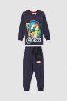 Erkek Çocuk Avengers Lisanslı Uzun Kollu Pijama Takım