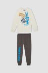 Erkek Çocuk Looney Tunes Lisanslı Uzun Kollu Pamuklu Pijama Takımı