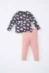 Kız Bebek Dumbo Lisanslı Uzun Kollu Pamuklu Pijama Takım