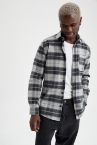 Modern Fit Ekose Desenli Uzun Kollu Oduncu Gömlek