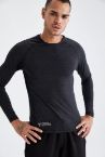 Defacto Fit Slim Fit Bisiklet Yaka Uzun Kollu Spor Sweatshirt