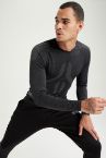 Defacto Fit Slim Fit Bisiklet Yaka Uzun Kollu Spor Sweatshirt