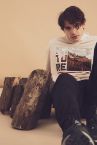 Uzun Kollu Kapüşonlu Oversize Fit İçi Yumuşak Tüylü Baskılı Sweatshirt