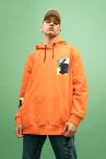 Coool Oversize Fit Kapüşonlu Baskılı Sweatshirt
