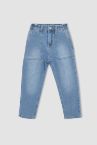 Erkek Çocuk Relax-Fit Esnek Belli Cepli Jean Pantolon