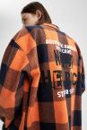 Coool Oversize Fit Kare Desenli Oduncu Gömlek Ceket