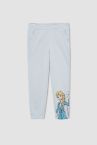 Kız Çocuk Frozen Lisanslı Jogger Standart Fit Kalın Sweatshirt Kumaş Eşofman Alt