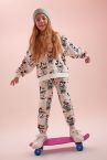Kız Çocuk Disney Mickey & Minnie Lisanslı Jogger Eşofman Alt