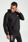 Defacto Fit Oversize Fit Kapüşonlu Sırt Baskılı Kanguru Cepli Uzun Kollu Sweatshirt
