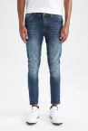 Super Skinny Normal Bel Dar Yırtık Detaylı Jean Pantolon