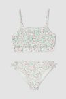 Kız Çocuk Desenli Esnek Bikini Takımı