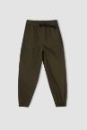 Erkek Çocuk Basic Esnek Belli Jogger Canvas Pantolon