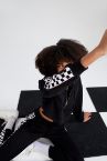 Regular Fit Dama Baskılı Kapüşonlu Sweat Hırka
