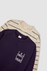 Erkek Çocuk Oversize Fit Çizgili Sırt Baskılı 2'li Sweatshirt