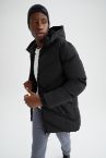 Regular Fit Kapüşonlu Su İtici Şişme Mont Parka