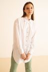 Relax Fit Uzun Kollu Poplin Gömlek Tunik