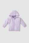 Kız Bebek Regular Fit Basic Kapüşonlu İnce Kumaş Sweat Hırka