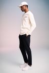 Modern Fit Bisiklet Yaka Baskılı Uzun Kollu Sweatshirt