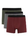 Defacto Fit Regular Fit Pamuklu 3'lü Boxer