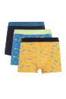 Defacto Fit Regular Fit Desenli 3'lü Boxer