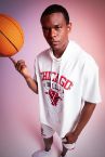 Defacto Fit NBA Chicago Bulls Lisanslı Oversize Fit Kapüşonlu Tişört