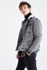 Slim Fit Çıkarılabilir Suni Kürk Yaka Jean Ceket