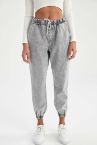 Jogger Yüksek Bel Jean Pantolon