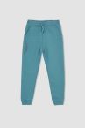 Erkek Çocuk Regular Fit Slogan Baskılı İçi Yumuşak Tüylü Jogger Eşofman Alt