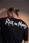Coool Rick and Morty Lisanslı Oversize Fit Bisiklet Yaka Pamuklu Penye Tişört