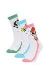 Короткие носки с лицензией PowerPuff Girls для девочек, 3 пары
