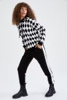 Relax Fit Şerit Detaylı Triko Jogger Pantolon