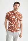 Slim Fit Polo Yaka Pamuklu Penye Tişört