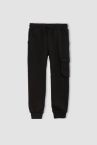 Erkek Çocuk Regular Fit Cepli İnce Sweatshirt Kumaşı Eşofman Alt