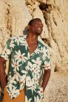 Regular Fit Apaş Yaka Kısa Kollu Hawaii Gömlek