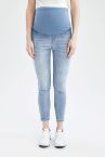 Skinny Fit Yırtık Detaylı Hamile Jean Pantolon