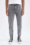 Normal Bel Boru Paça Jogger Jean Pantolon