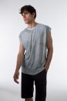 Oversize Fit Bisiklet Yaka Atlet