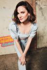 Slim Fit Balon Kollu Fermuarlı Jean Crop Top