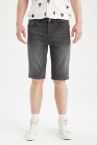 Regular Fit Jean Bermuda Şort