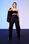 Slim Fit Straplez Crop Atlet
