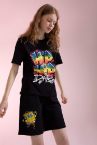 Coool SpongeBob Lisanslı Oversize Fit Baskılı Bisiklet Yaka Kısa Kollu Tişört
